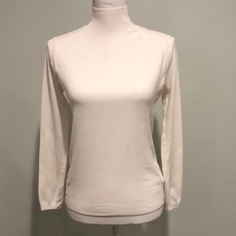 ZARA KNIT Women’s turtleneck, sweater, full zipper on the back size small